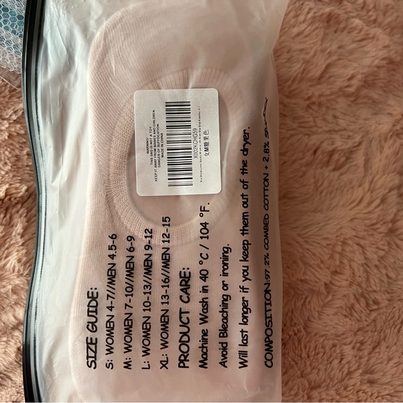 No show socks set of seven size medium women 7-10 mens 6-9 - Picture 4 of 5